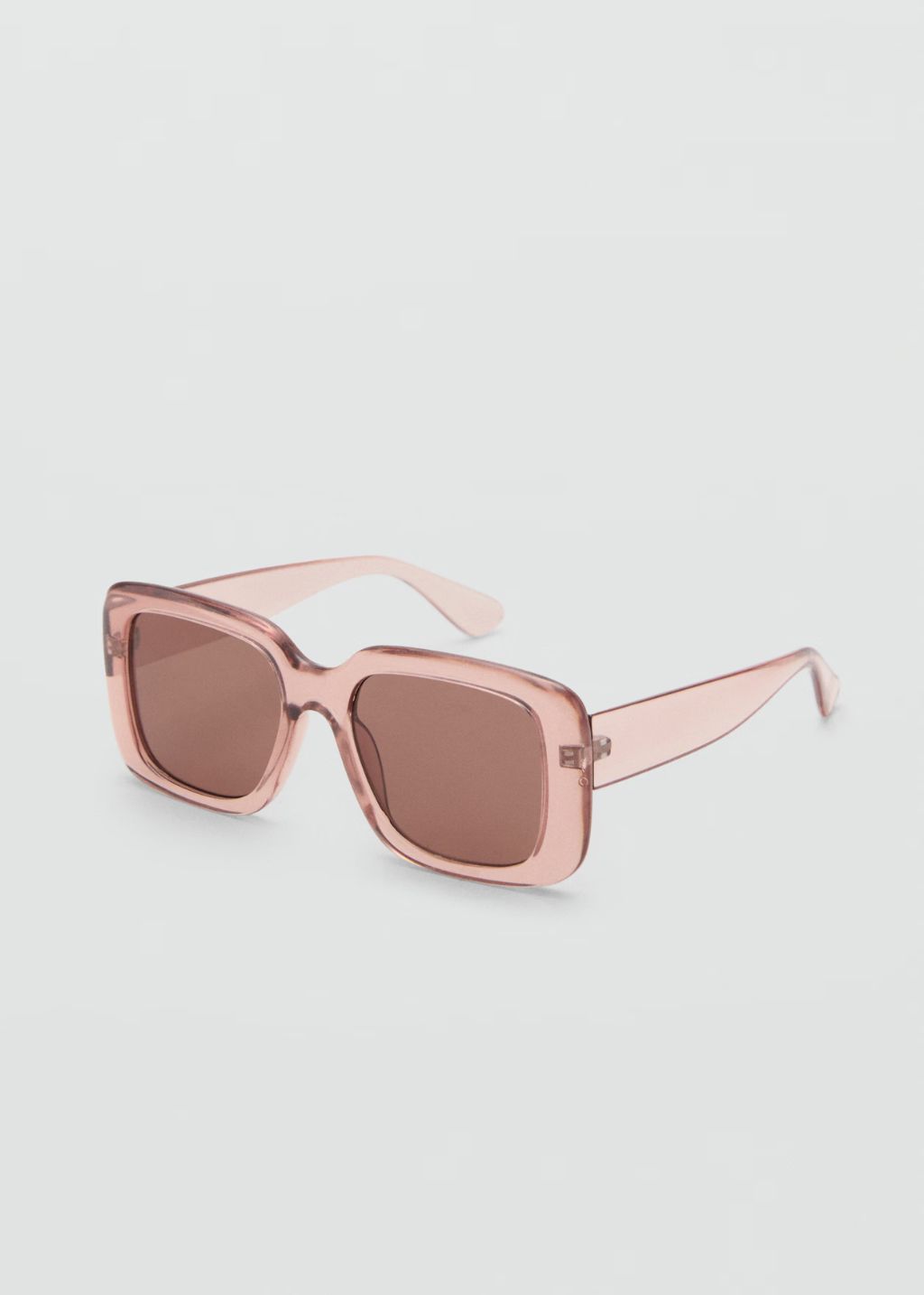 Square pink sunglasses cut out 