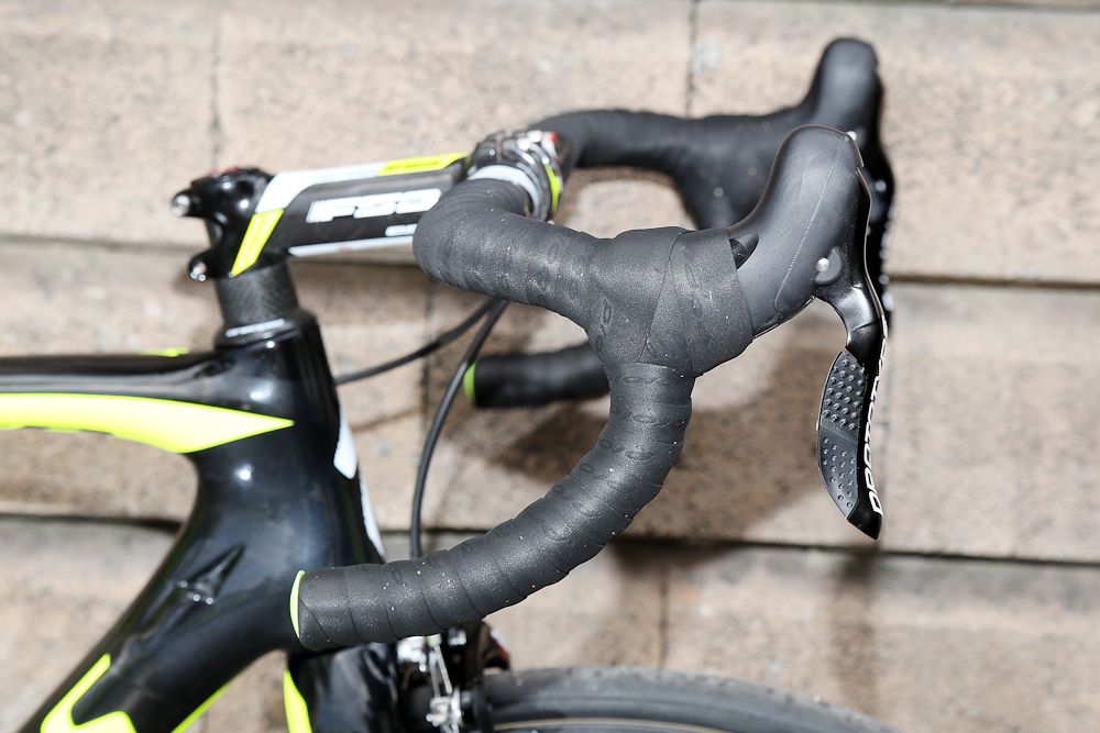 The levers and hoods.