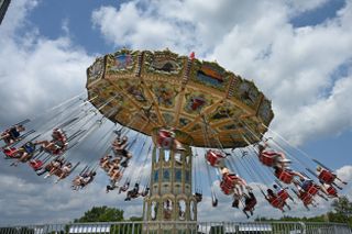 A photo of a fairground ride taken on the Nikon Z6III