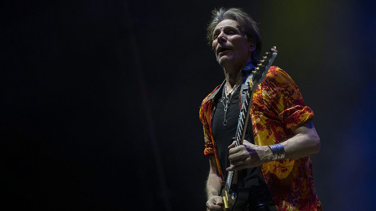 Steve Vai, onstage at &quot;Las Noches del Botanico&quot; festival in Madrid