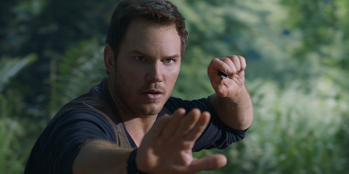 Chris Pratt as Owen Grady in Jurassic World: Fallen Kingdom (2018)