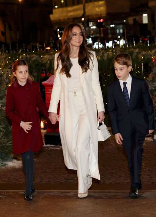 The Princess of Wales with Charlotte and George