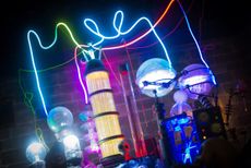 Neon laboratory.