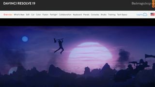 Website screenshot from DaVinci Resolve (January 2025)