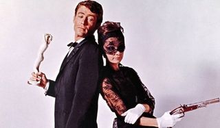 How To Steal A Million Peter O'Toole Audrey Hepburn mock duelist poses