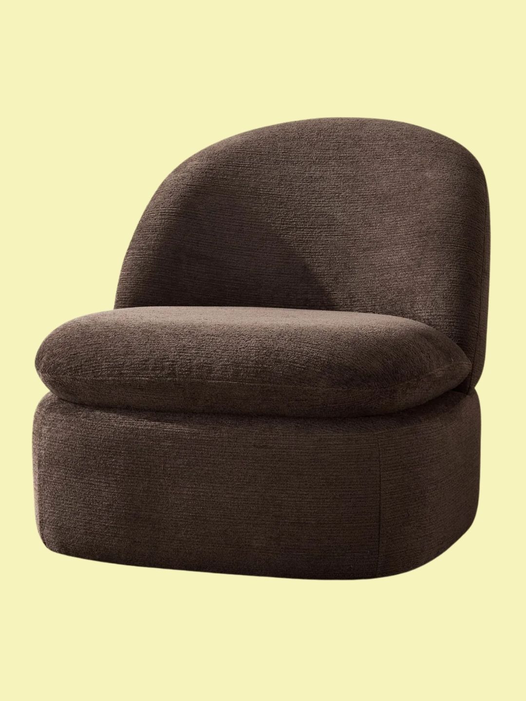 DUSK, Tilly Swivel Accent Chair in Textured Cappuccino