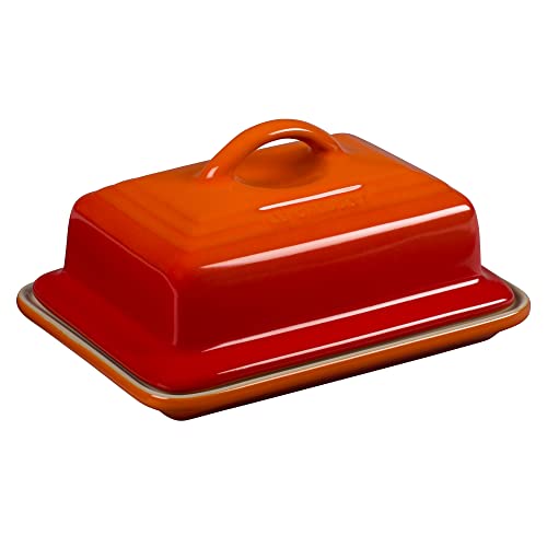Le Creuset Stoneware Butter Dish, 900 G, 17 X 12.5 X 9 Cm, Volcanic, 70837170900000