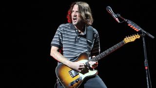 John Frusciante of Red Hot Chili Peppers performs at Rogers Centre on August 21, 2022 in Toronto, Ontario using a Fender Telecaster Custom electric guitar