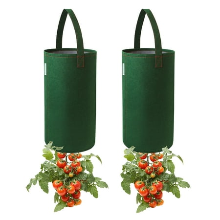 Pri Gardens Upside Down Tomato Planter (2 Pack) Hooks Included. Plants, Fertilizer and Soil Not Included.