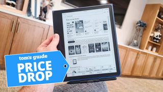 Amazon Kindle Scribe in-hand