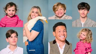  Back Row) Belle, Stacey Solomon, Rex, Zach (Bottom Row) Leighton, Joe Swash, Rose