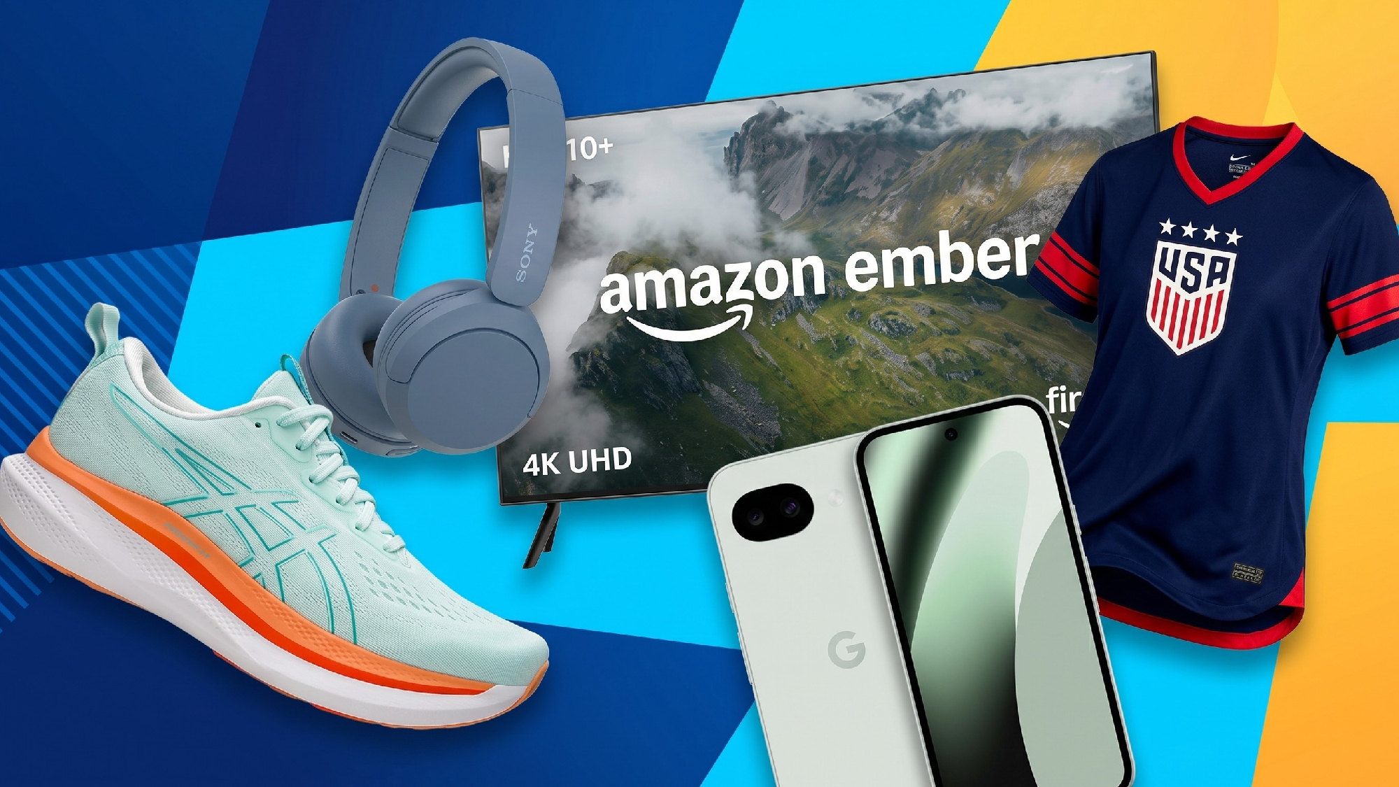 Collage of items on sale for Prime Day