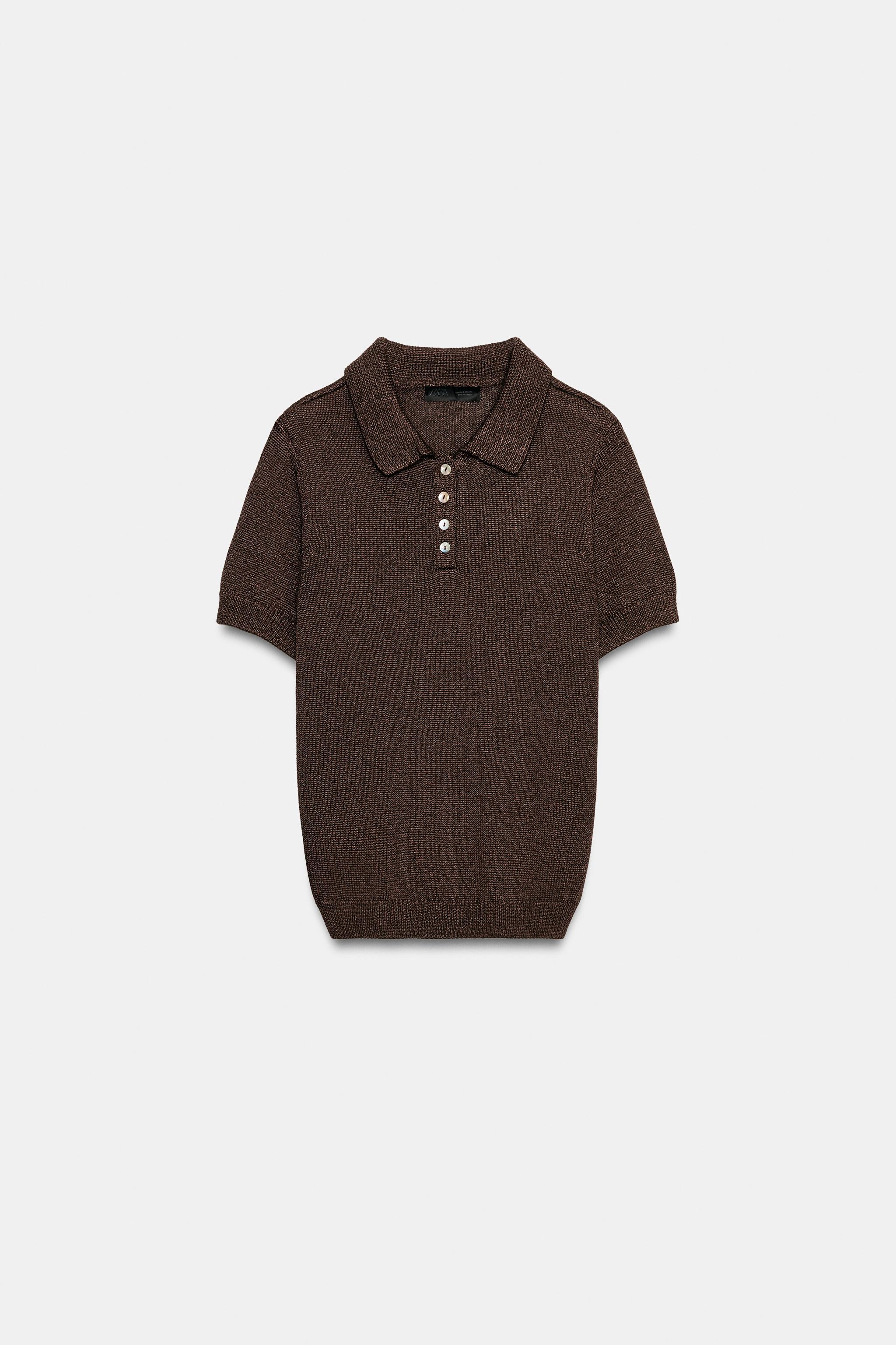 Short Sleeve Knit Polo
