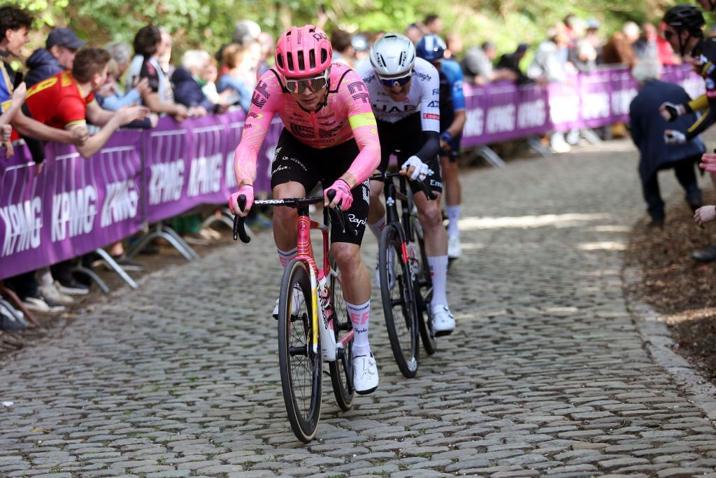 OVERIJSE, BELGIUM - APRIL 10 : during the Flanders Classics UCI 1.Pro 64th Brabantse Pijl. A cycling race of 195,2 kms with start in Leuven and finish in Overijse on April 10, 2024 in Overijse, Belgium, 10/04/2024 ( Motordriver Guy De Vuyst - Photo by Tomas Sisk / Photo News