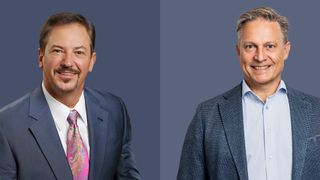 Smiling headshots of the two new vice presidents of sales for Airtame.