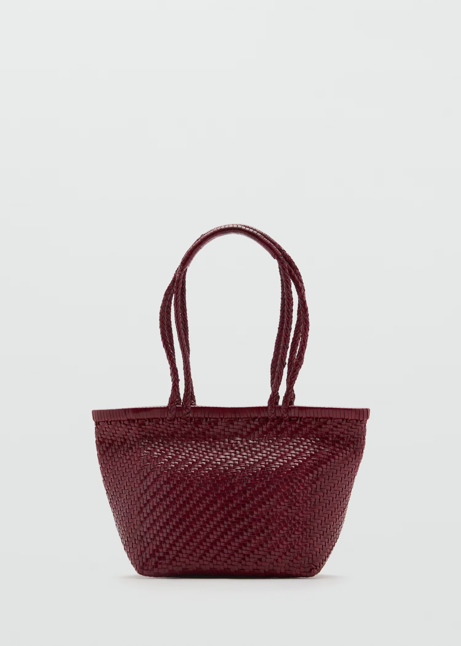 Mango, Medium Braided Leather Bag (Was $250)