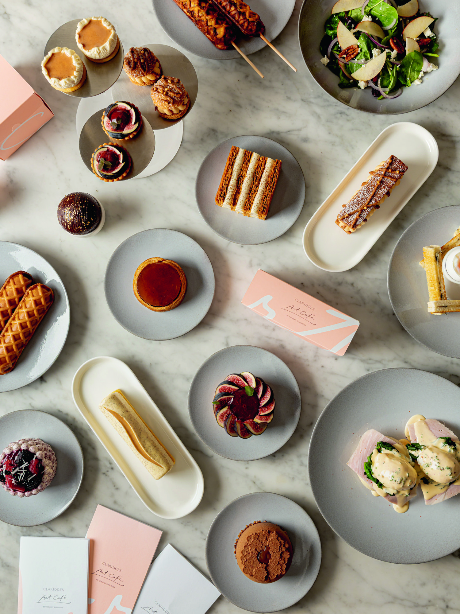 Variou sweet treats laid out on a table