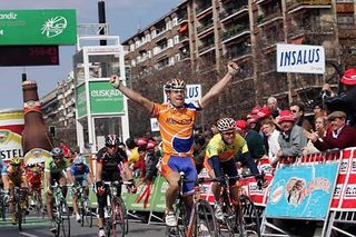 Oscar Freire (Rabobank) wins stage 4 of la Vuelta a Pais Vasco