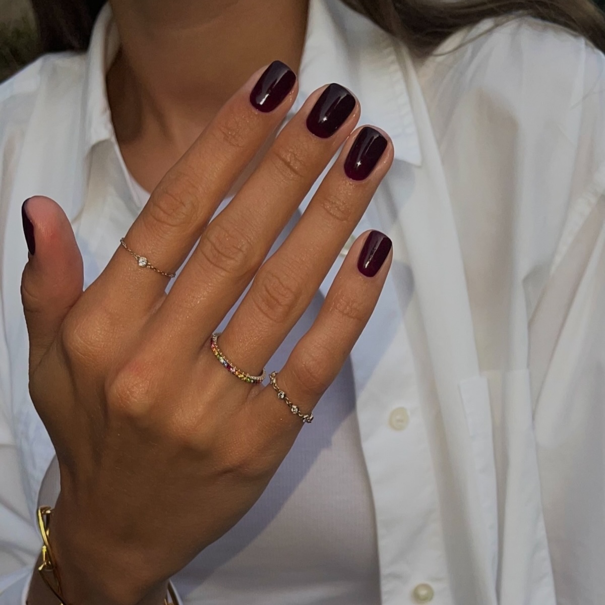 Black cherry nails