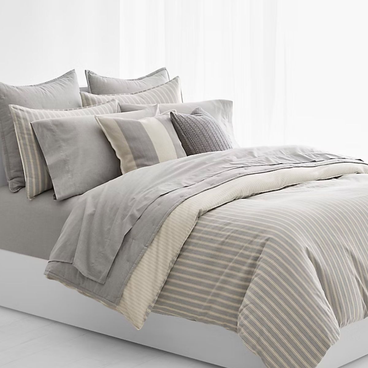 Grey bedding