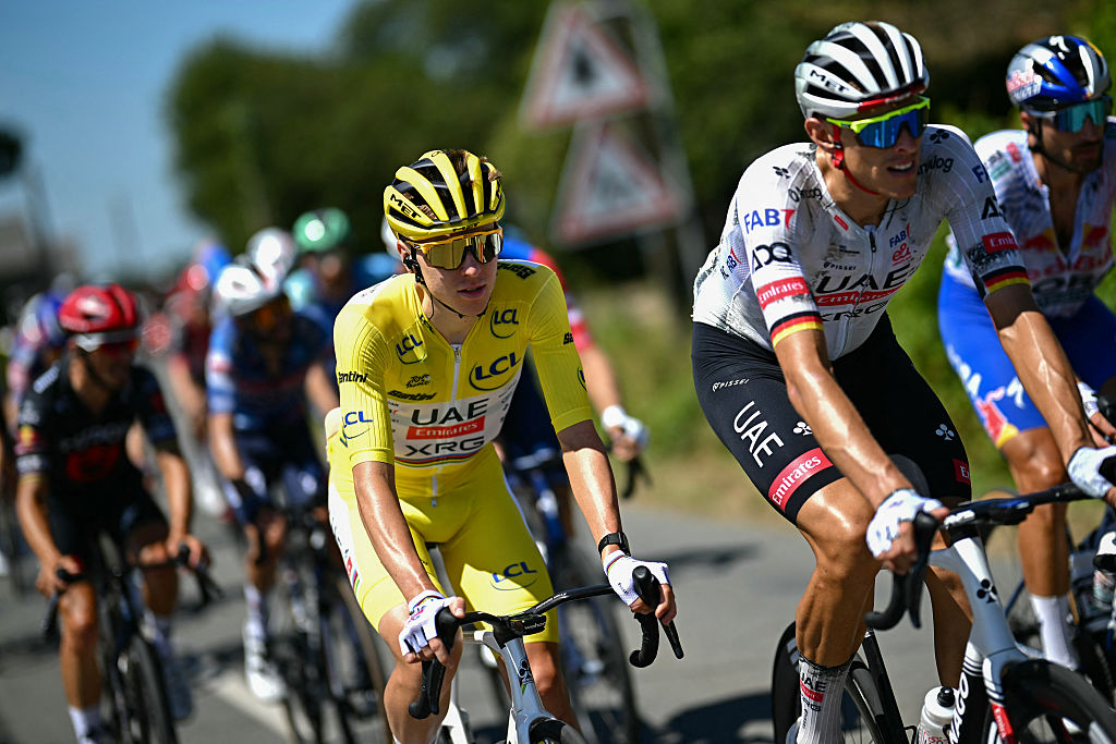 The current GC standings at the Tour de France 2025