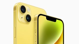 Apple iPhone 14 in yellow