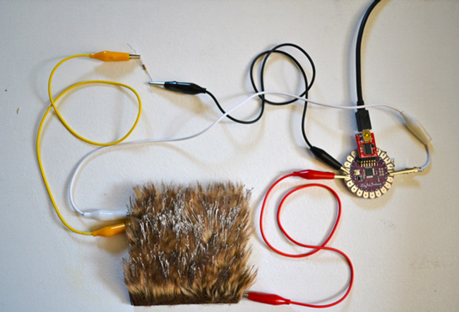 The smart fur could lead to a new generation of robot pets capable of interacting with owners.