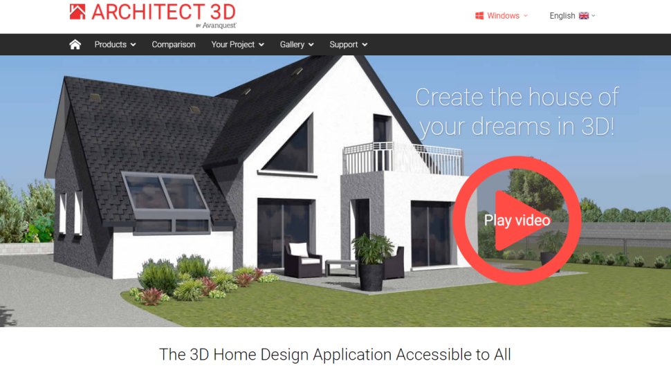 Website screenshot for Architect 3D