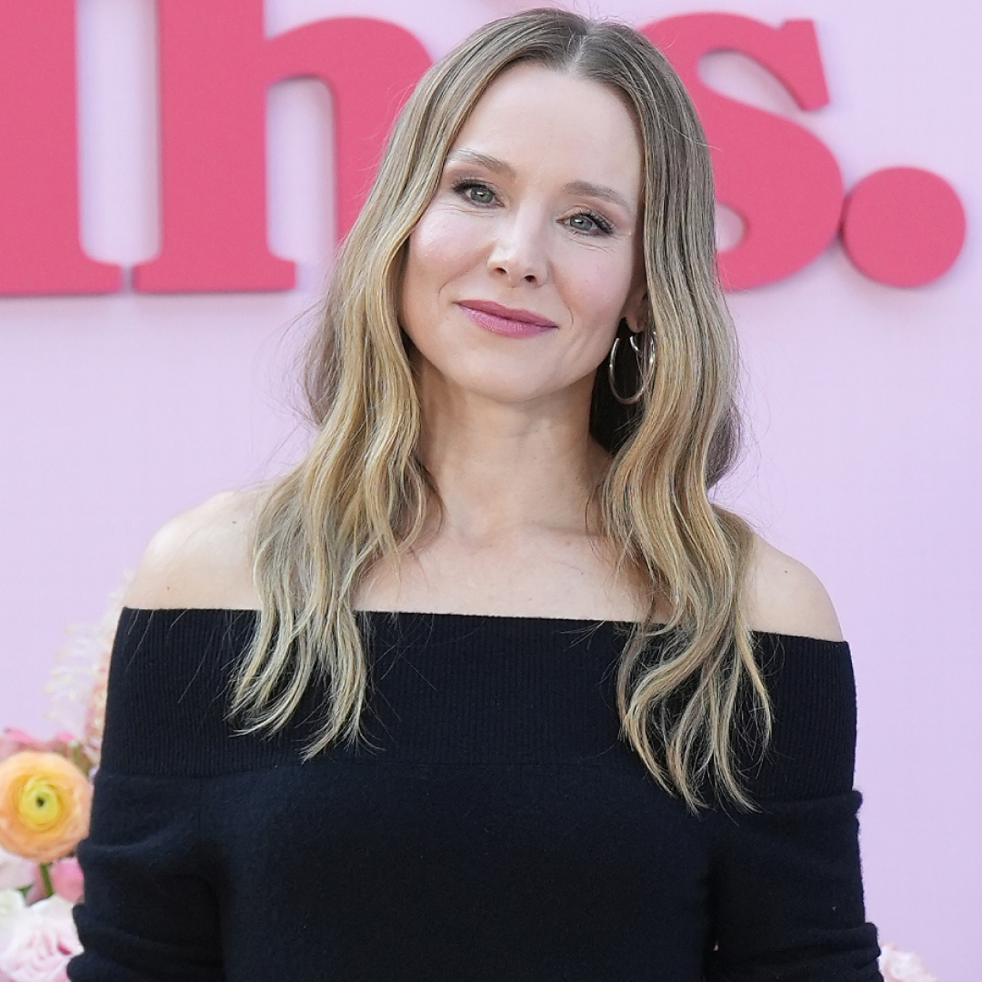Kristen Bell was spotted in New York City wearing a striped rugby shirt from Gigi Hadid's Guest In Residence