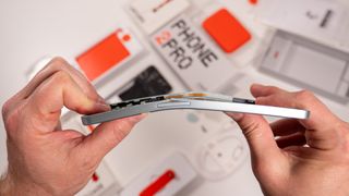 The CMF Phone 2 Pro's plastic back cracked after trying to remove it