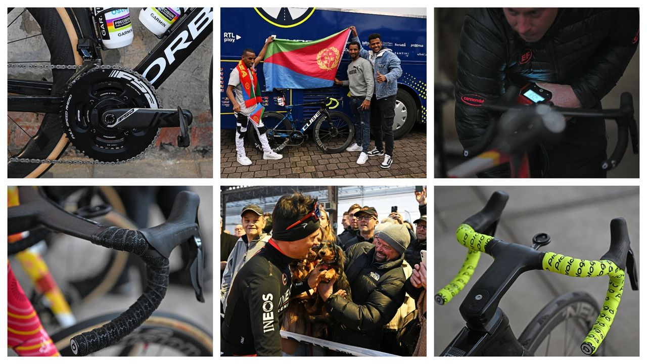 collage of bikes