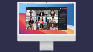 Microsoft Teams running on the iMac