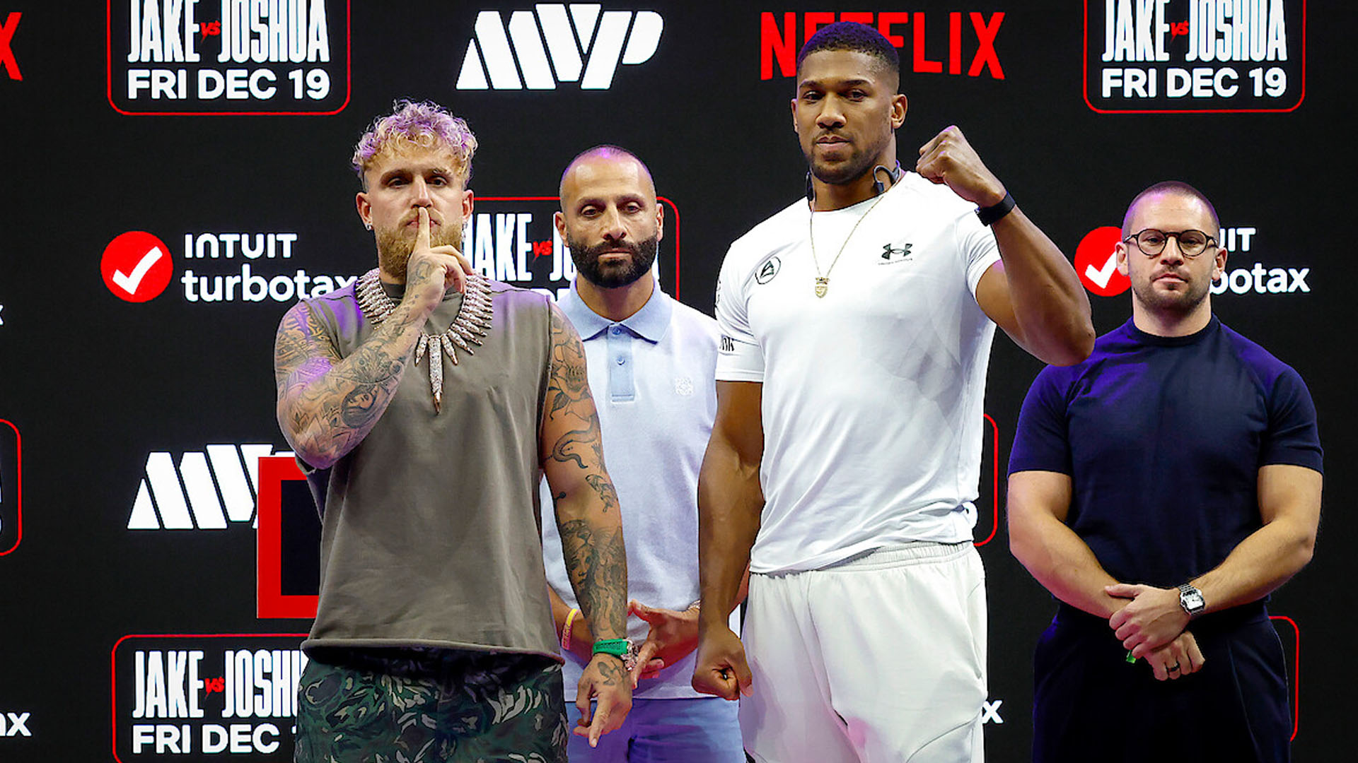 Jake Paul and Anthony Joshua photo.