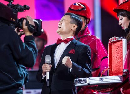 Alibaba Chairmain Jack Ma Yun at the 2015 Tmall 11.11 Global Shopping Festival gala in Beijing