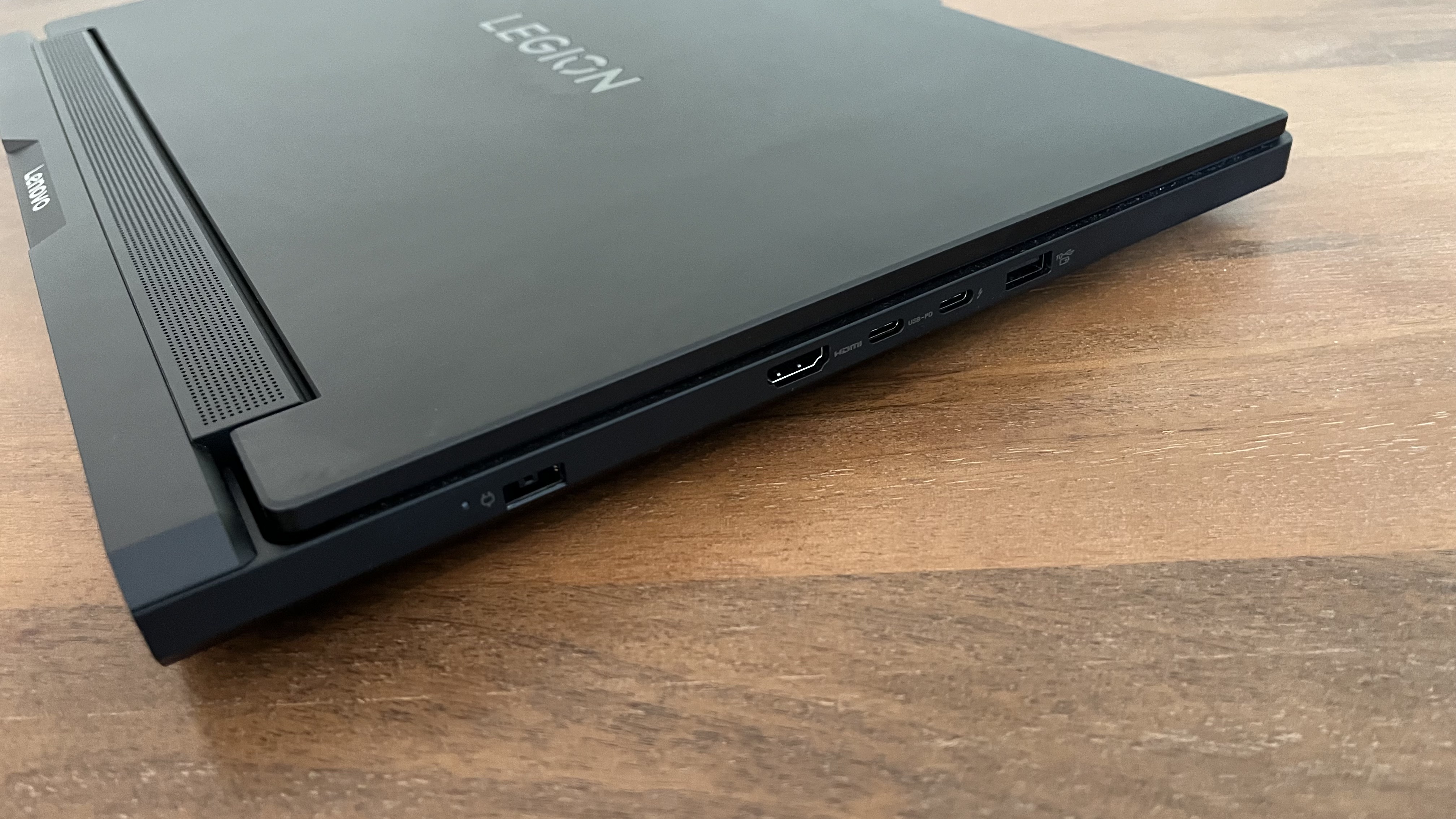 The left-side ports on the Lenovo Legion Pro 7i
