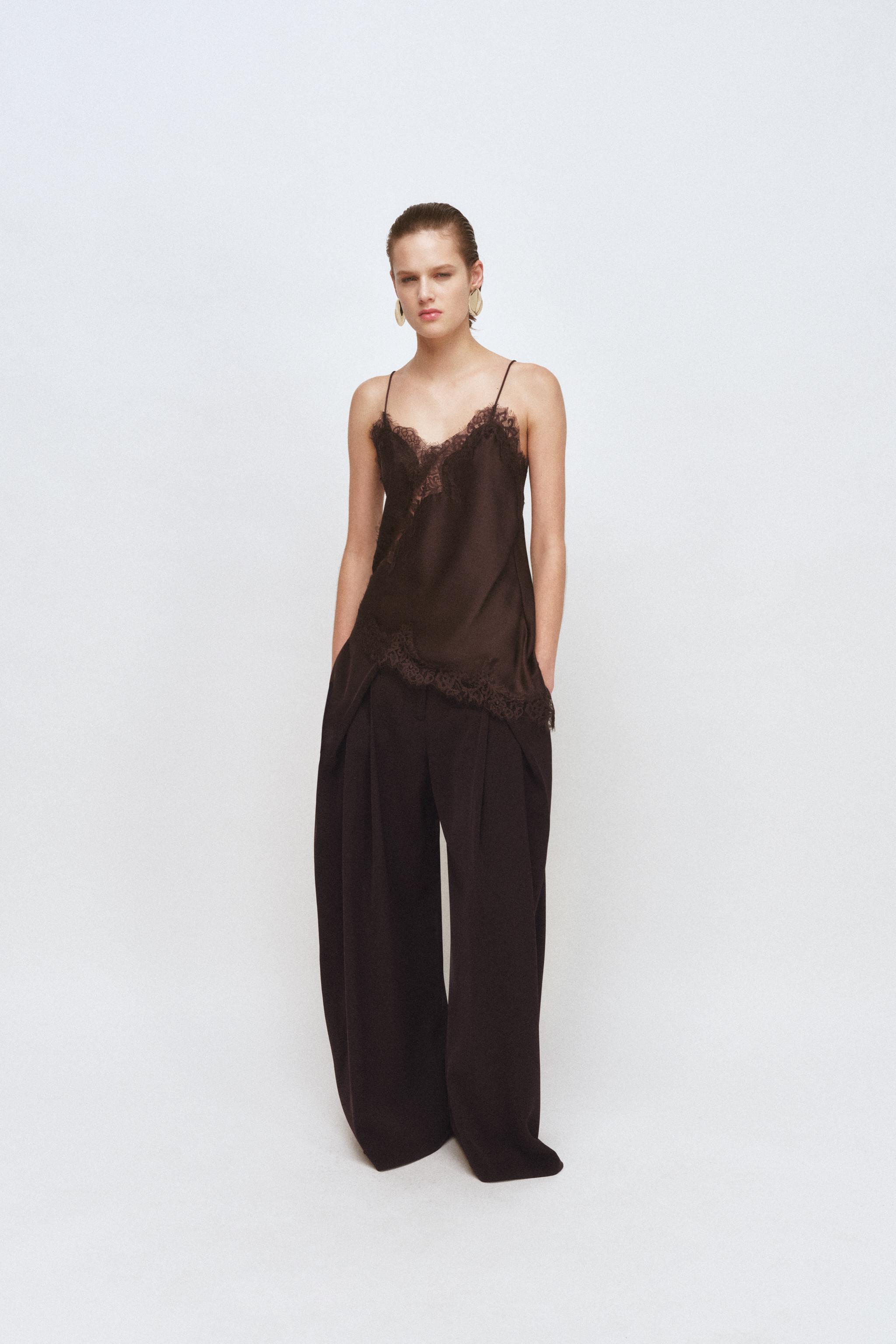 Flowing Trousers With Darts Zw Collection