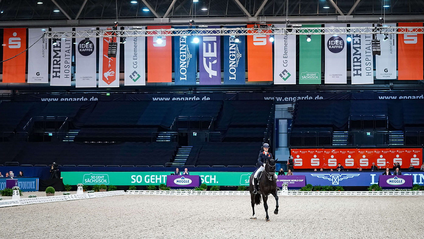 Lottie Fry at the World Cup Final in Leipzig 2022