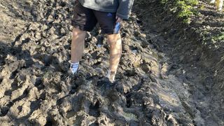 Keen Hightrail EXP in muddy conditions