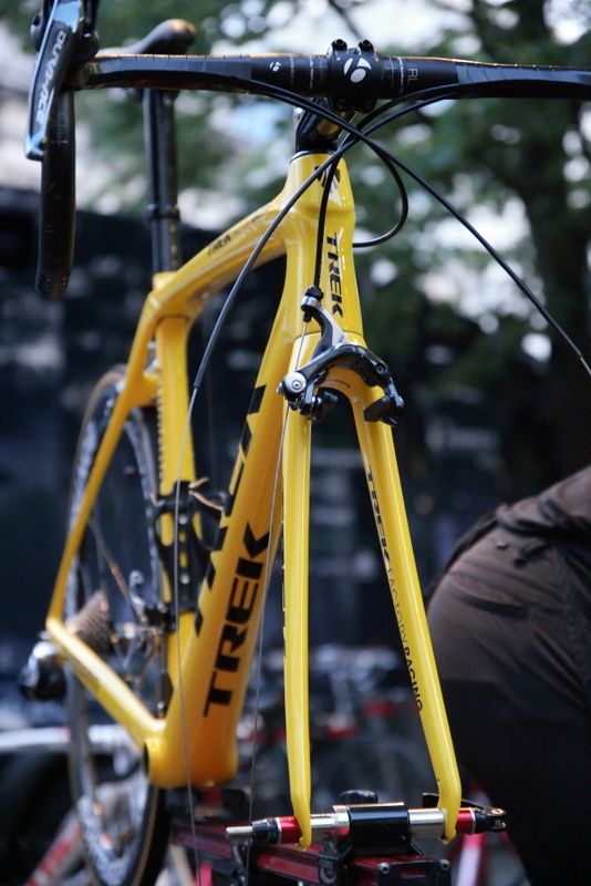 Fabian Cancellara uses mechanical Dura Ace shifters preferring the feel over Di2