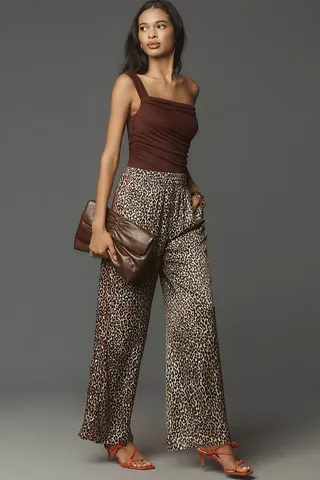 By Anthropologie Pantalones sin cierres de leopardo