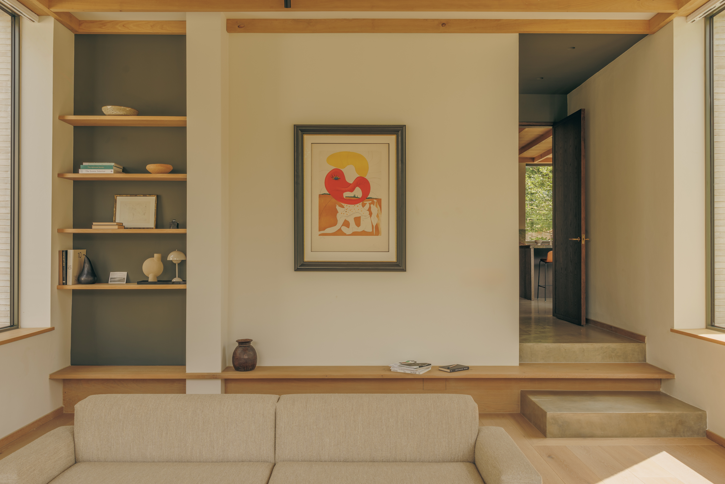 Skylark by House of EM, a minimalist riverside home in the leafy countryside