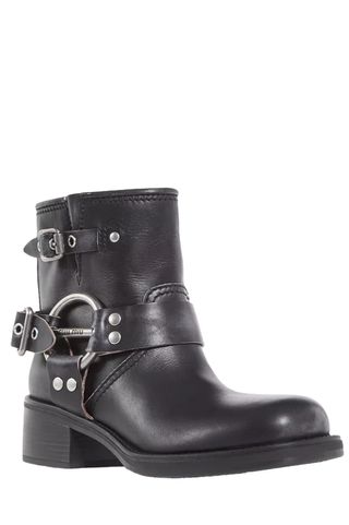 Women's Square Toe Moto Boots