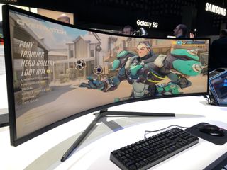Samsung Odyssey G9 at CES 2020