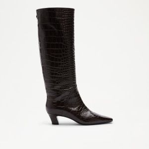 Slick Heeled Knee-High Boot