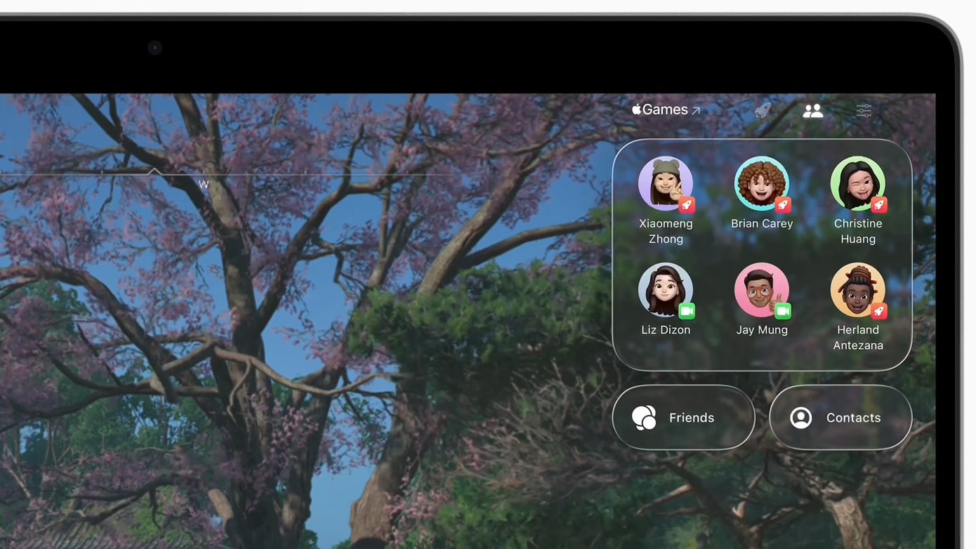 The Liquid Glass interface in macOS Tahoe.