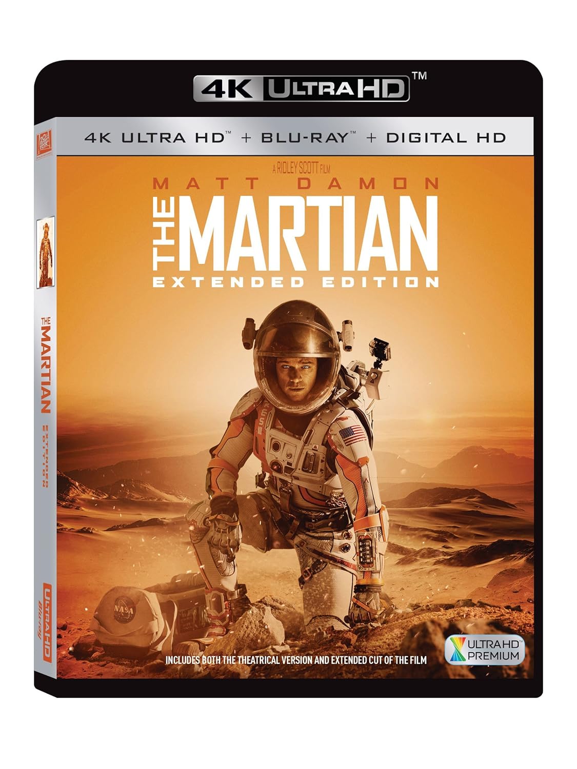 The Martian 4K Ultra HD Blu-ray cover
