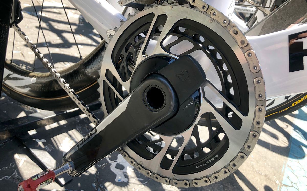 Hagens Berman Axeon also run SRAM's new eTap RED AXS groupset