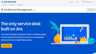 Website screenshot for Jira Service Management