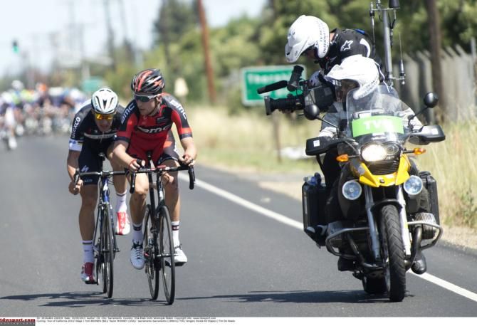 Taylor Phinney (BMC) and Tom Boonen (Omega Pharma-Quick Step)