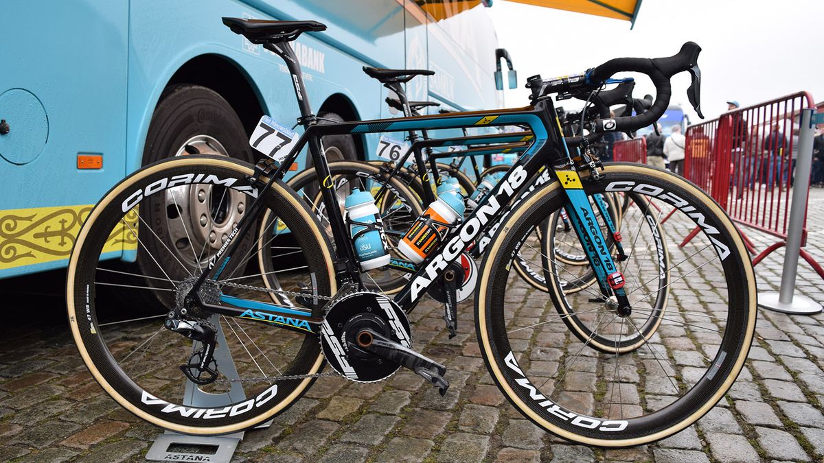 Michael Valgren's (Astana) Argon 18 Gallium Pro for the 2018 Tour of Flanders